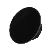 Тонкий бесшумный вытяжной вентилятор для ванной Mmotors ММР 100 стекло круг черный глянец
