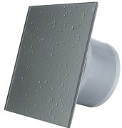 Вентилятор для ванн Mmotors сверхмощный MMP 169 м3/ч стекло темно серый с каплями