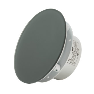 Вытяжной тонкий вентилятор SlimVent МV 100, стекло круг серый матовый 