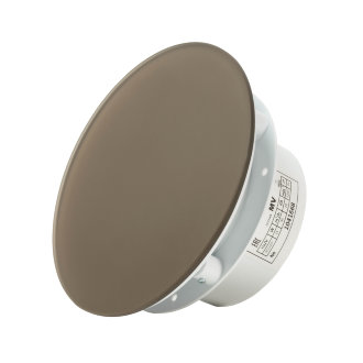 Вытяжной тонкий вентилятор SlimVent МV 100, стекло круг бронзовый матовый 