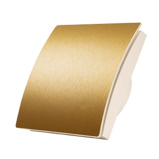 Вытяжной тонкий вентилятор SlimVent МV 100, пластик овал шлифованное золото 