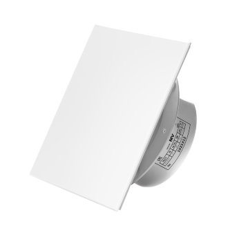 Вытяжной тонкий вентилятор SlimVent МV 100, пластик квадрат белый глянцевый Вытяжной тонкий вентилятор SlimVent МV 100, пластик квадрат белый глянцевый
